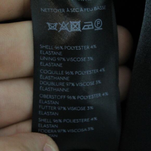 BHLDN Dress XL Holly Halter Stretch Satin Midi Black Slip Formal Party Wedding - Picture 12 of 14